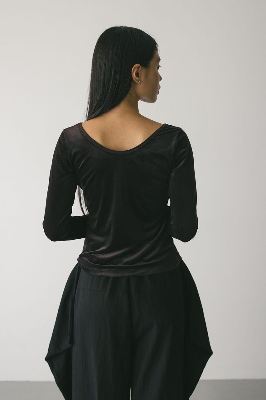 STYLEMIXER「2ピースホルターベロアトップ」|Tシャツ・カットソー|