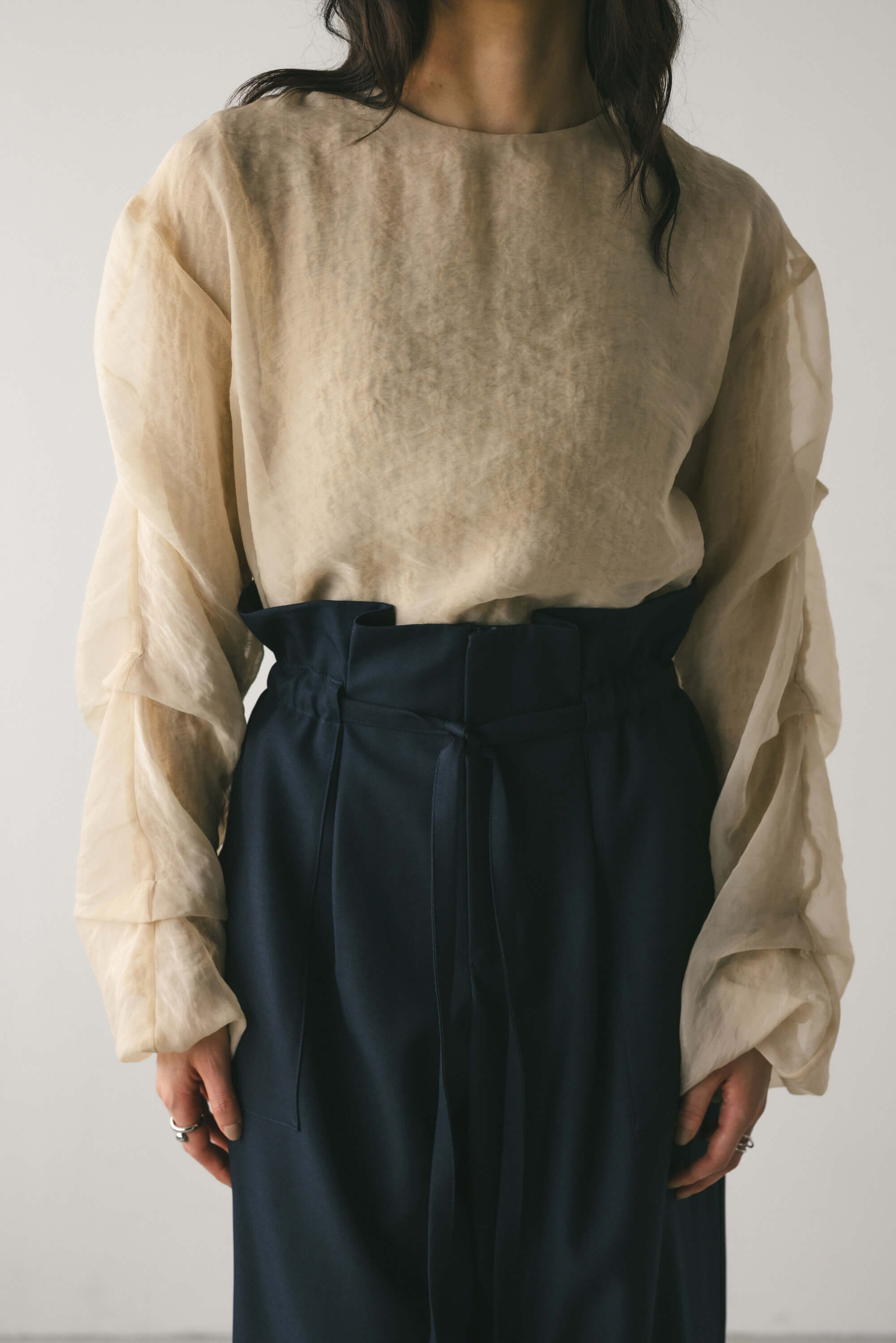 STYLEMIXER「シアーレイヤードトップ」|シャツ・ブラウス|BEG