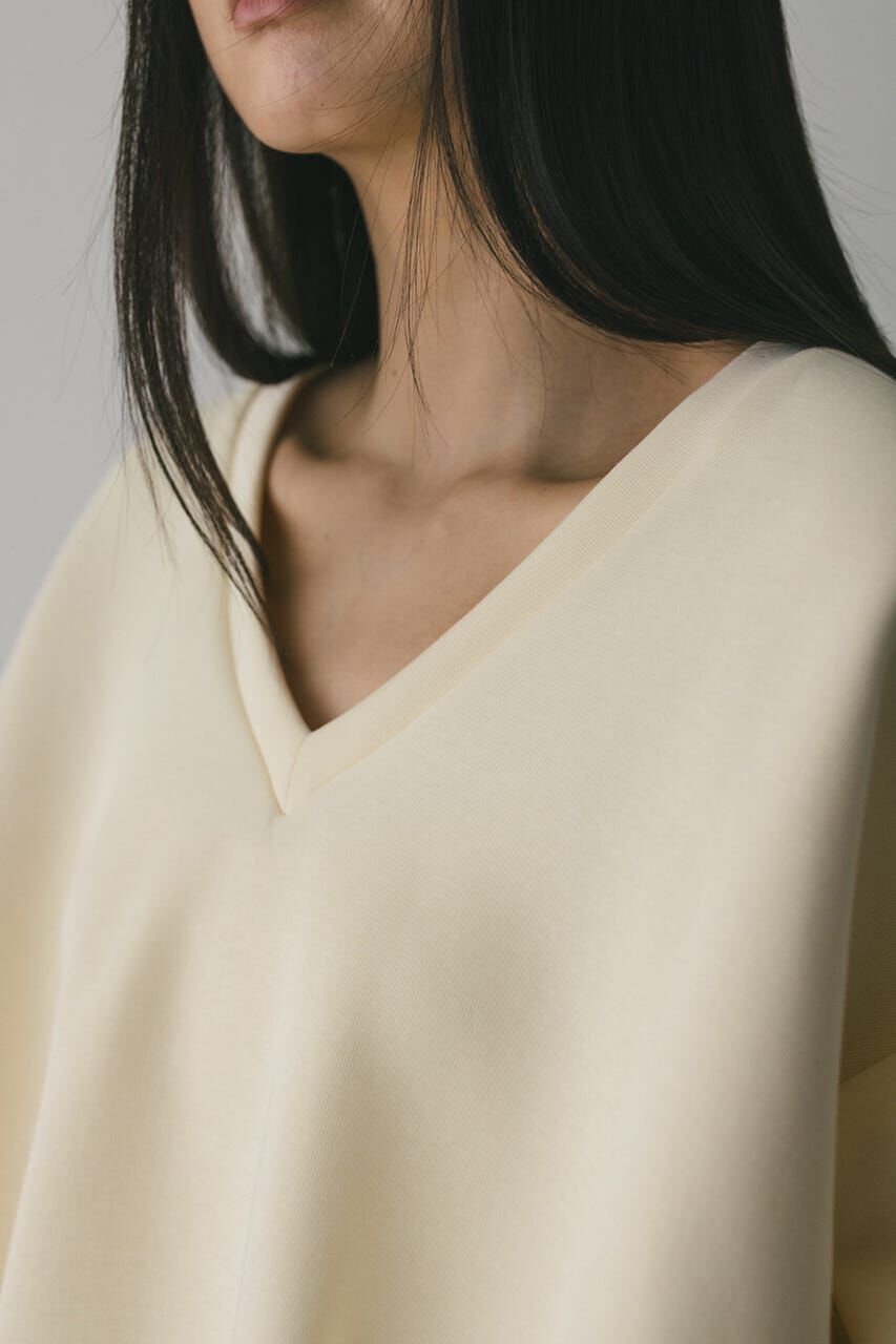 STYLEMIXER「Vネックフォルムダンボールトップ」|Tシャツ・カットソー|