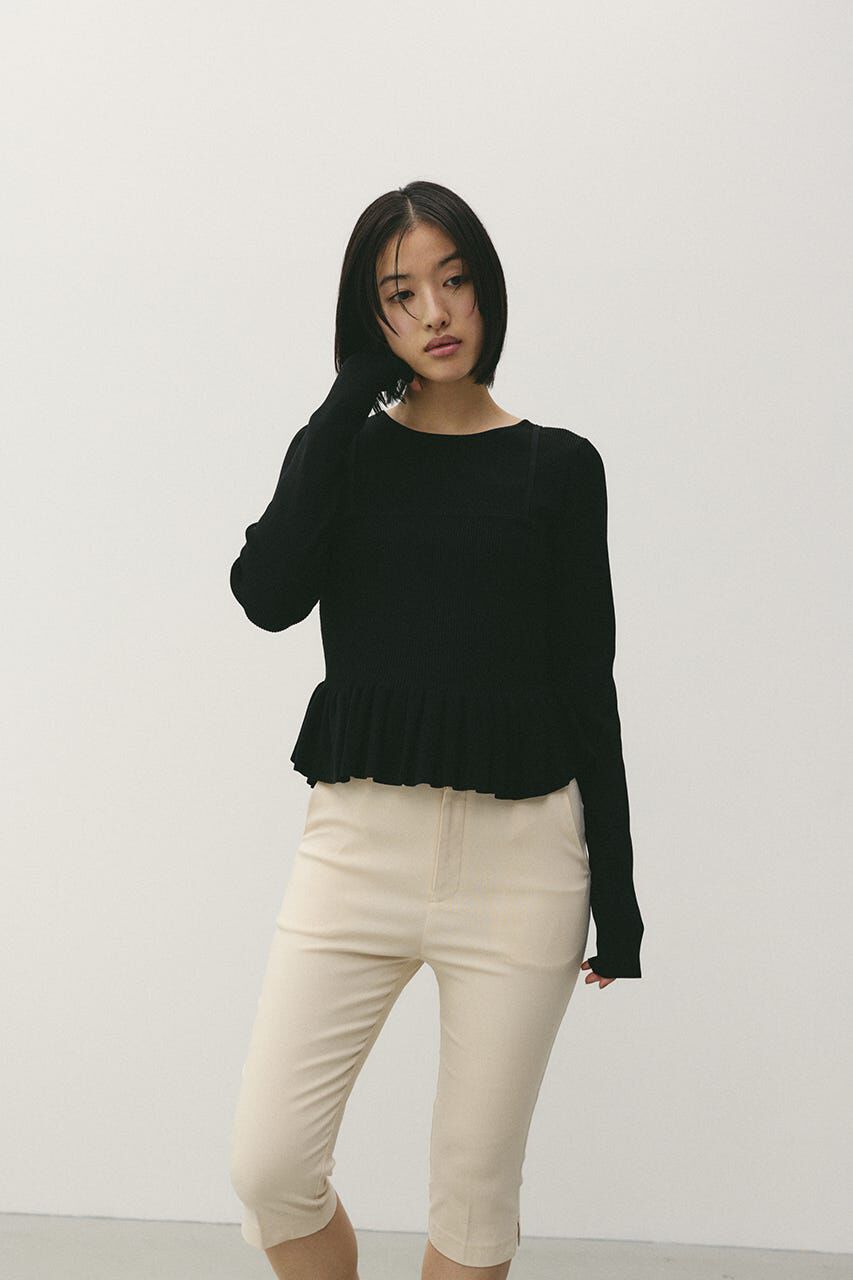 STYLEMIXER「2ピースペプラムドライニット」|ニット・セーター|