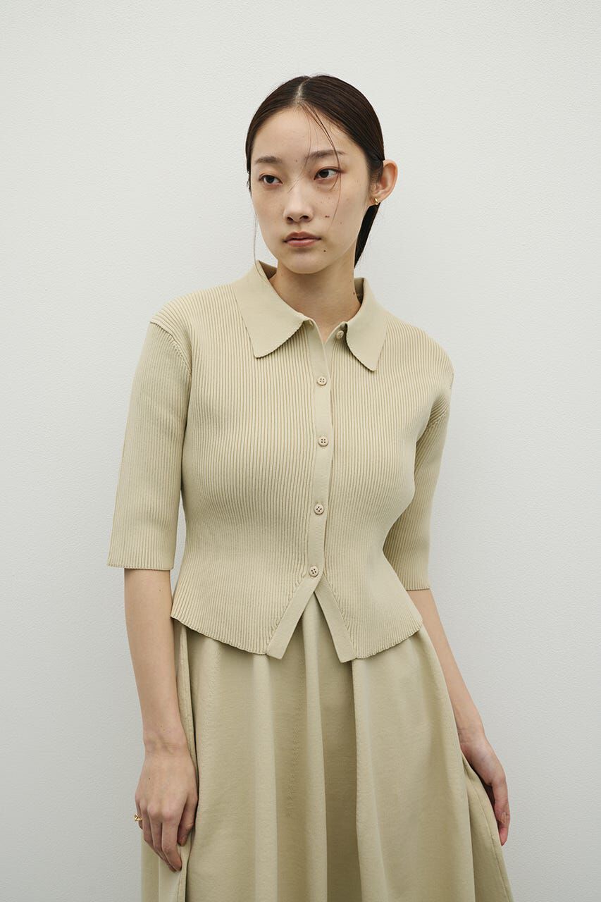 STYLEMIXER「2ピースハーフスリーブポロニットワンピース」|ワンピース|