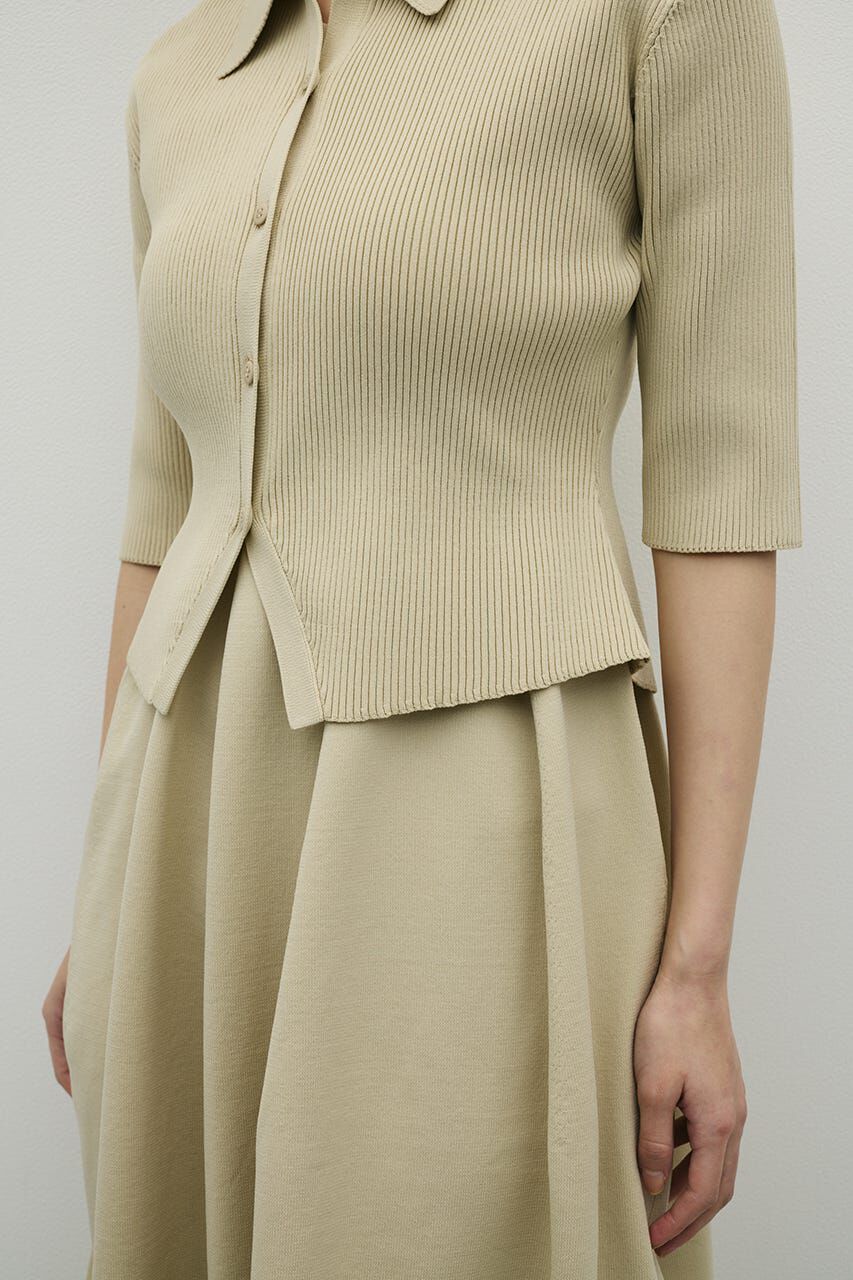 STYLEMIXER「2ピースハーフスリーブポロニットワンピース」|ワンピース|