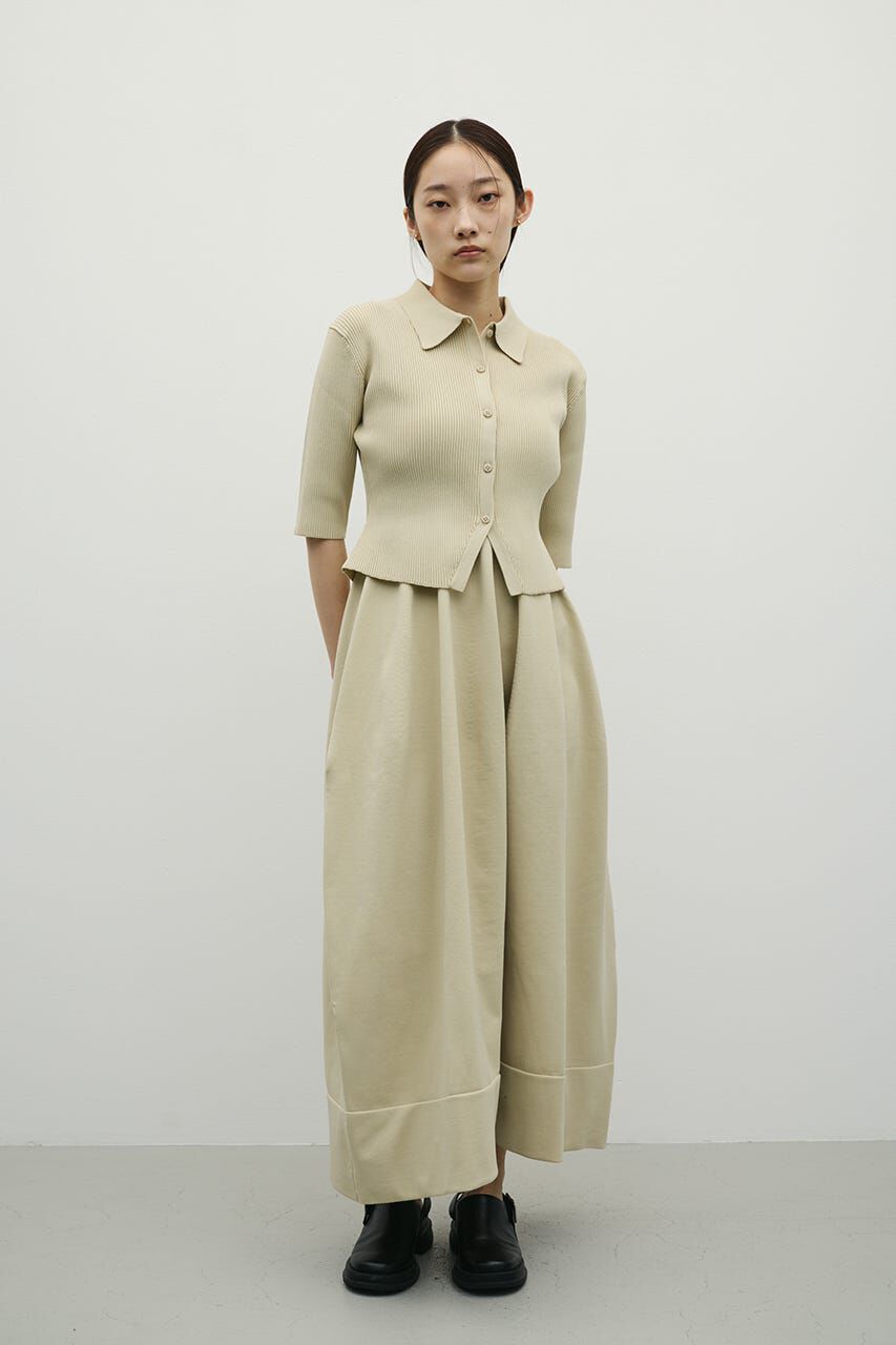 STYLEMIXER「2ピースハーフスリーブポロニットワンピース」|ワンピース|