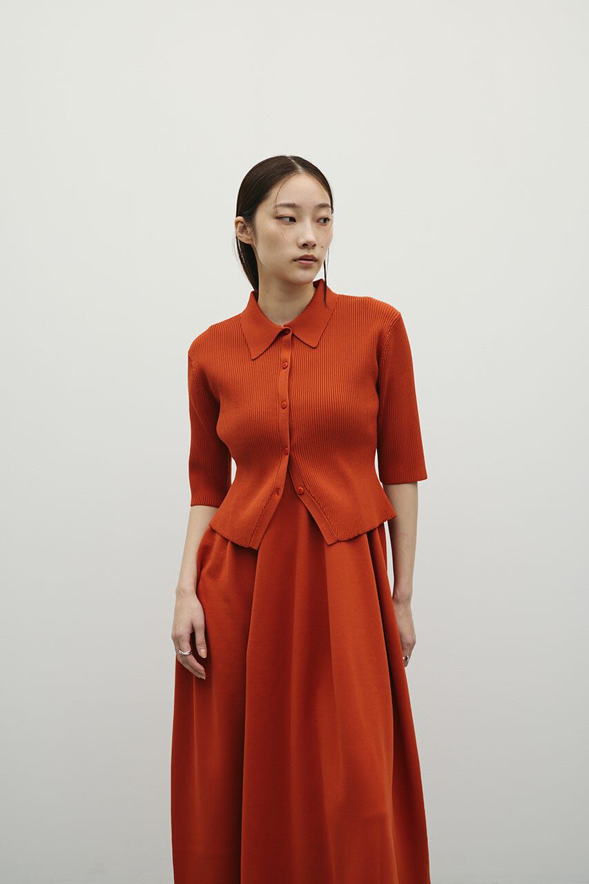 STYLEMIXER「2ピースハーフスリーブポロニットワンピース」|ワンピース|