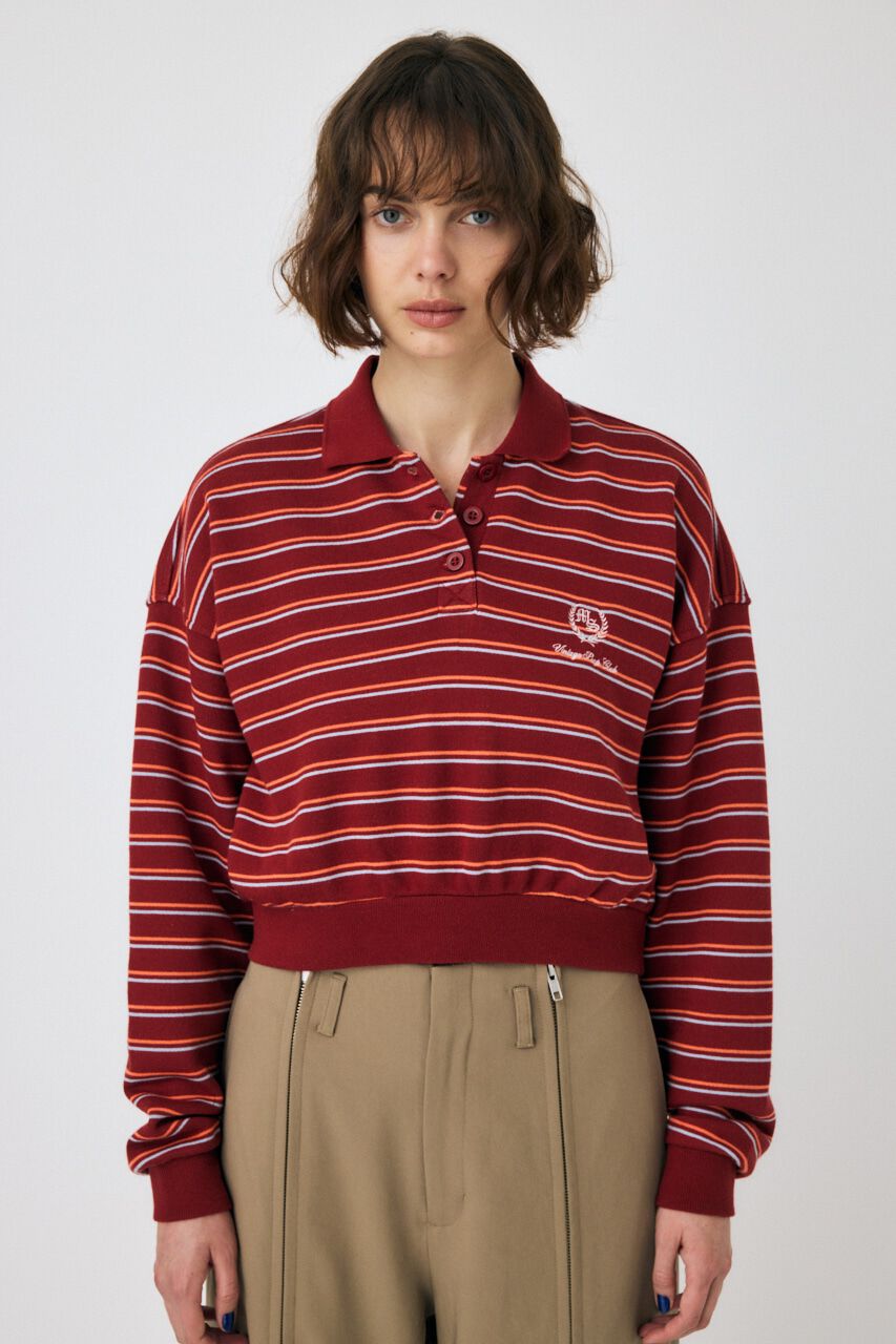 MOUSSY「EMBROIDERY ポロプルオーバー」|パーカー|