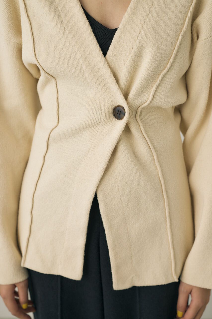 MOUSSY「ニットジャケット　素材の一部にオーガニックコットン使用」|シャツ・ブラウス|