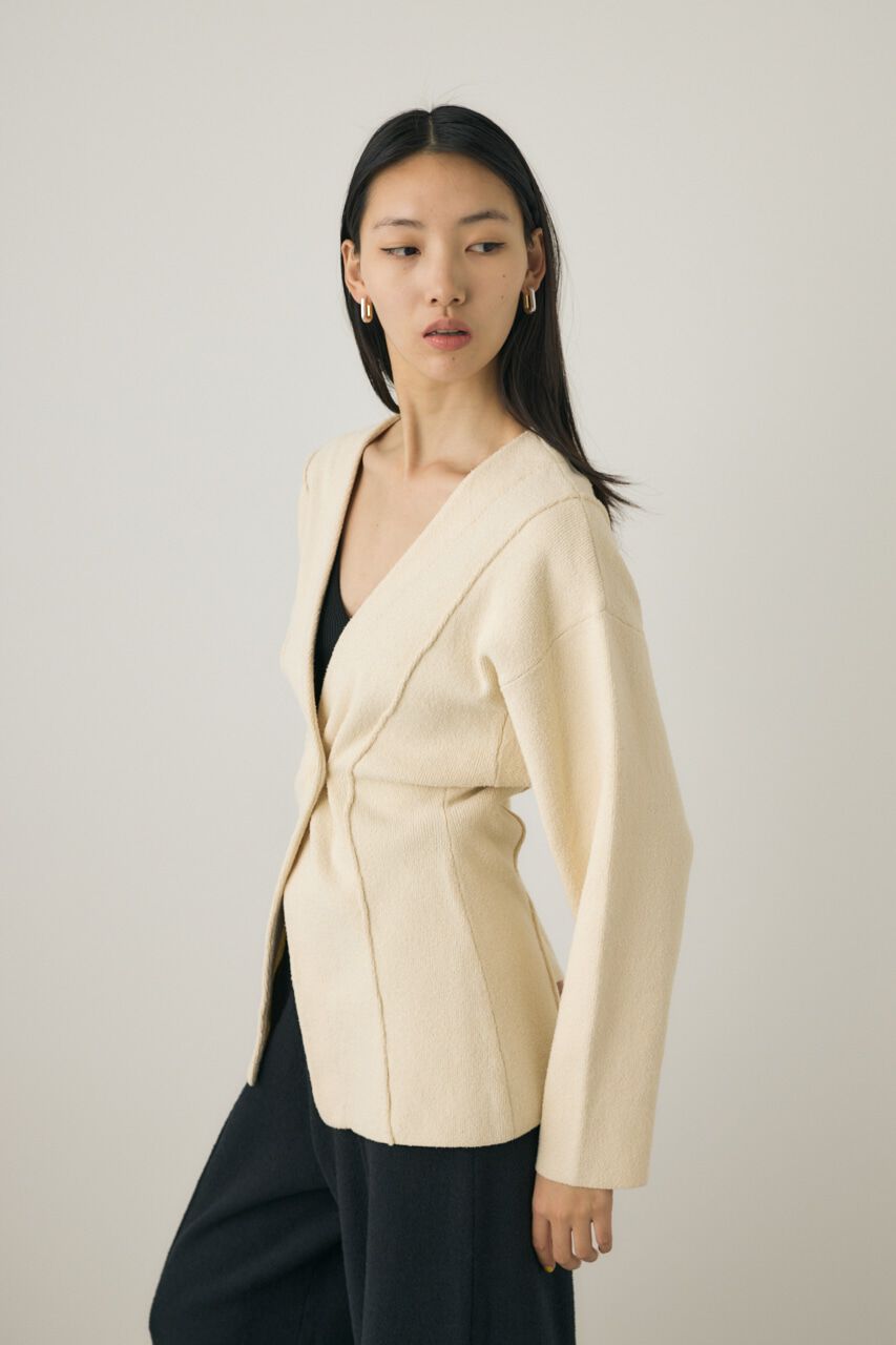 MOUSSY「ニットジャケット　素材の一部にオーガニックコットン使用」|シャツ・ブラウス|