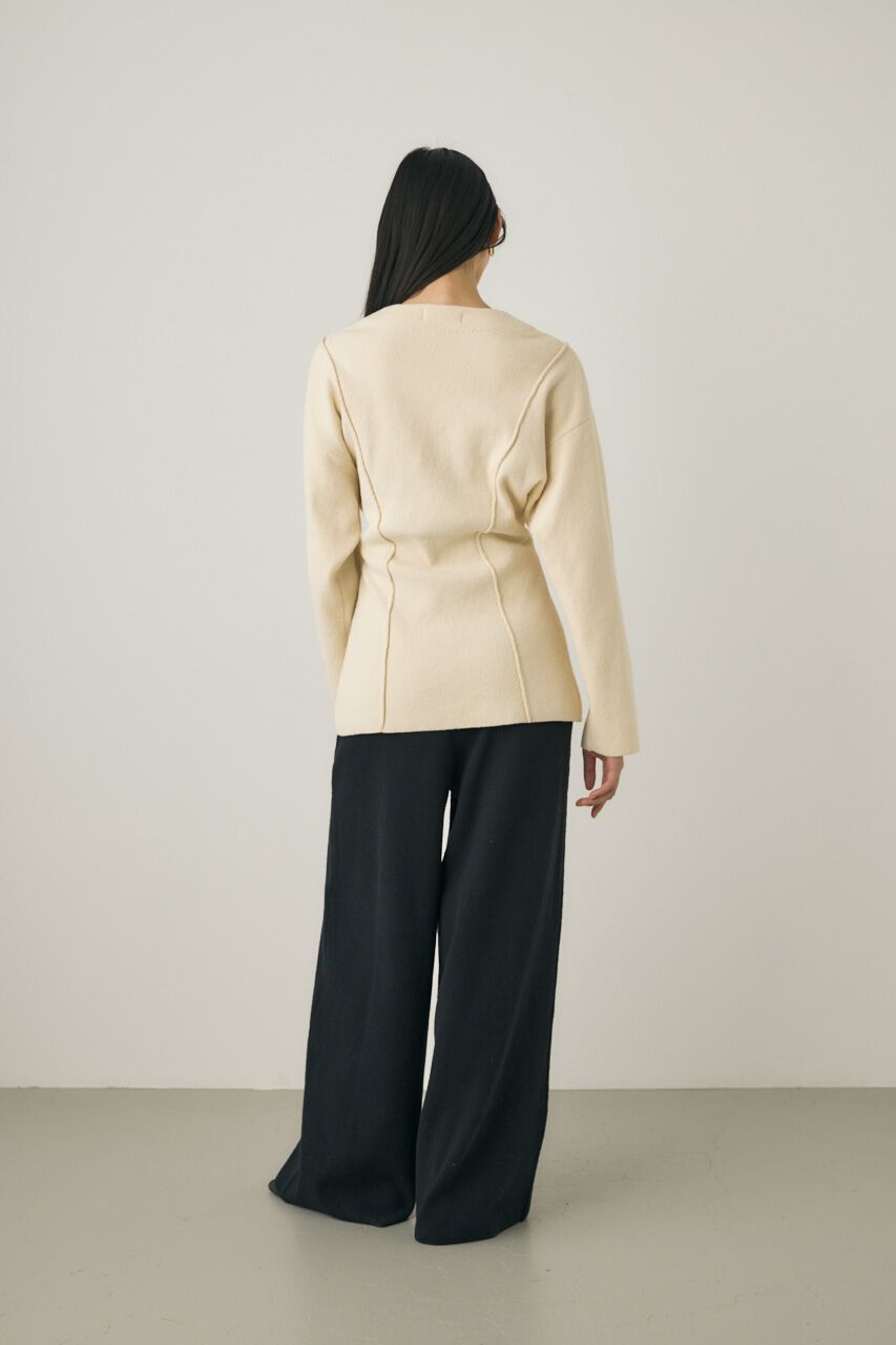 MOUSSY「ニットジャケット　素材の一部にオーガニックコットン使用」|シャツ・ブラウス|