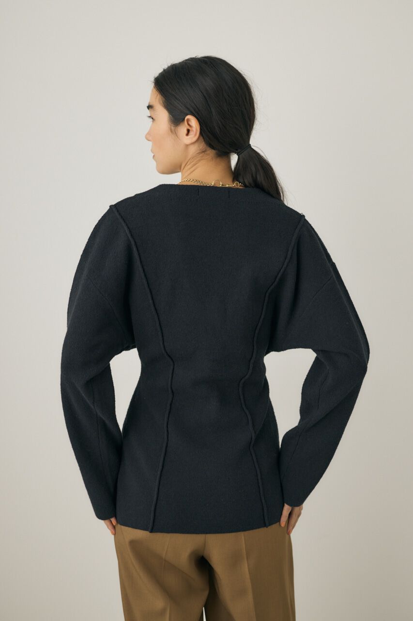 MOUSSY「ニットジャケット　素材の一部にオーガニックコットン使用」|シャツ・ブラウス|