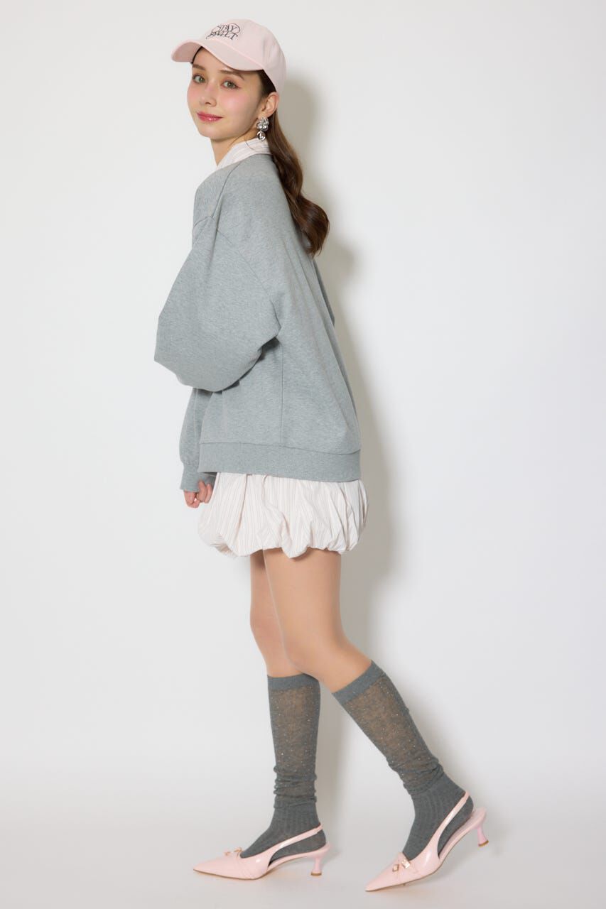 rienda「バルーンシャツセットスウェットワンピース」|ワンピース|