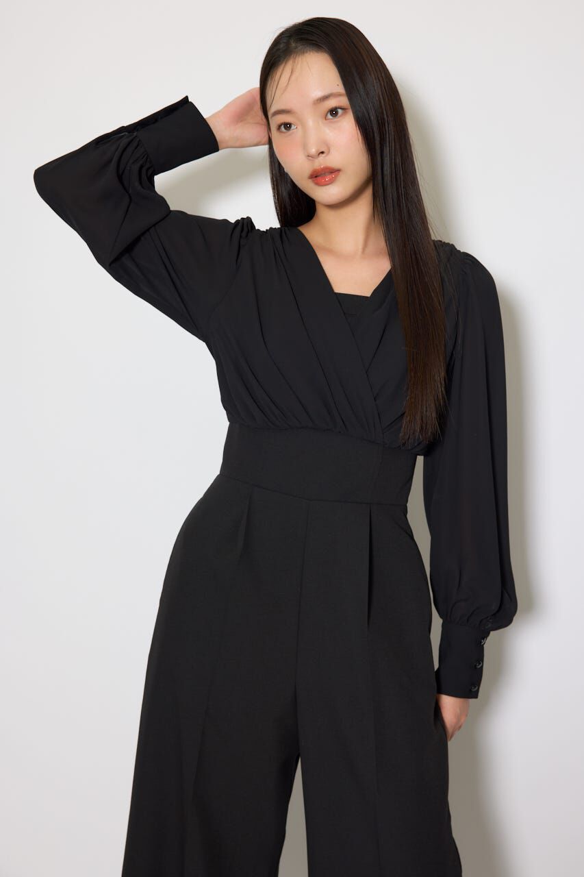 rienda「カシュクールデザインロンパース」|ワンピース|