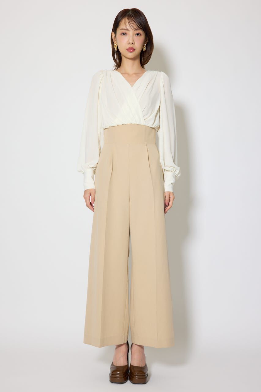 rienda「カシュクールデザインロンパース」|ワンピース|