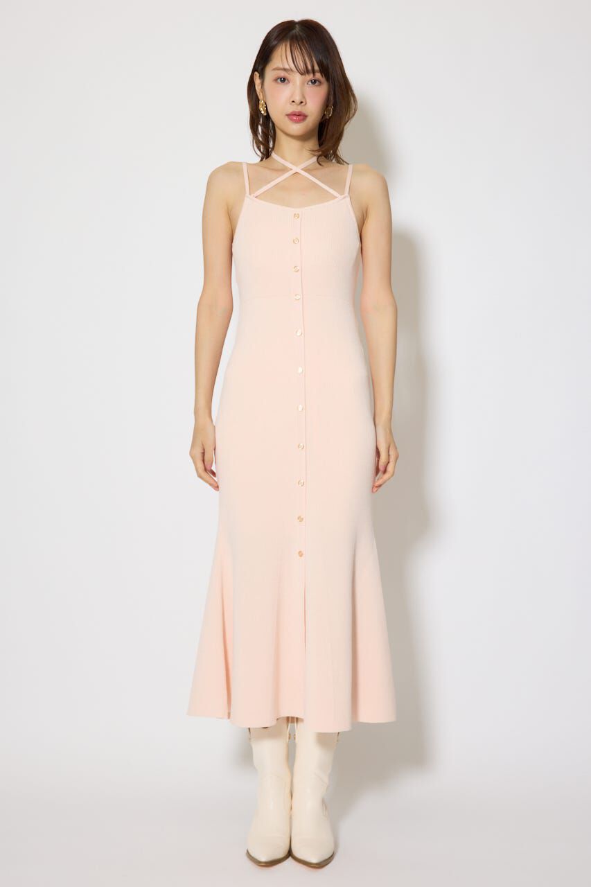 rienda「リボンカーデセットマーメイドニットワンピース」|ワンピース|