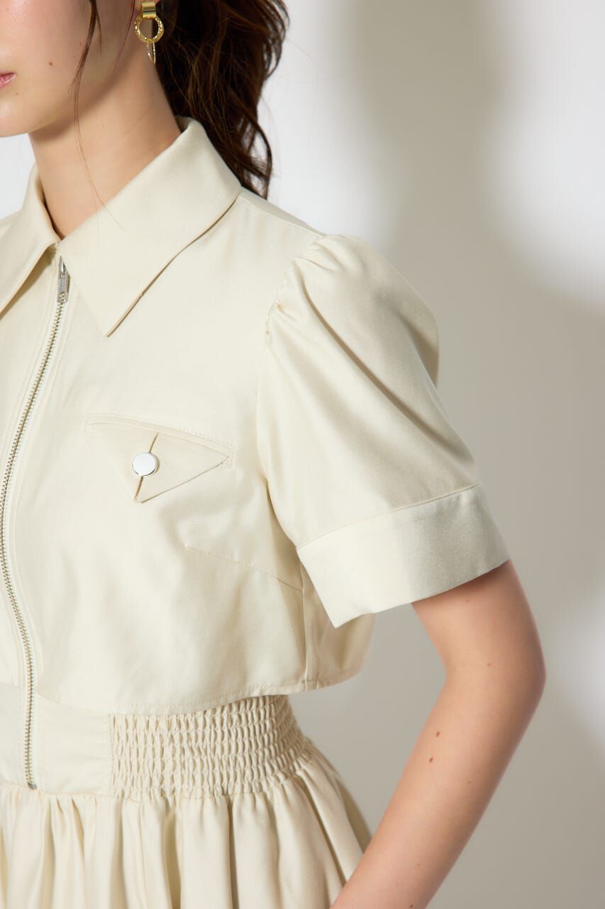 rienda「バストディティールフレアワンピース」|ワンピース|