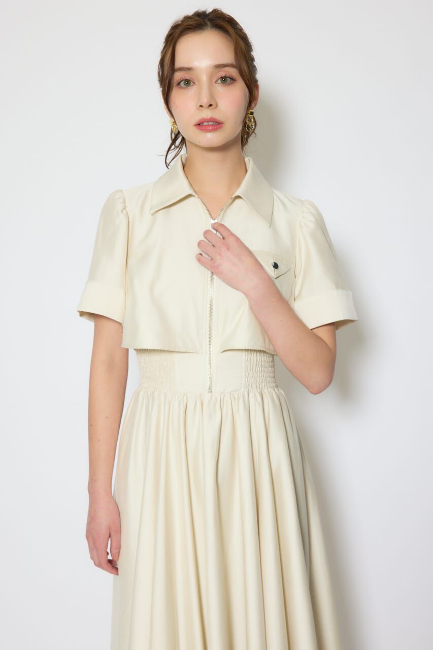 rienda「バストディティールフレアワンピース」|ワンピース|