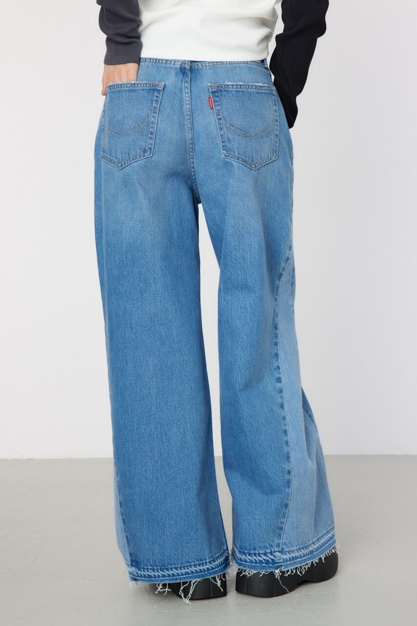 RODEO CROWNS「フレア バギーパンツ」|デニム|