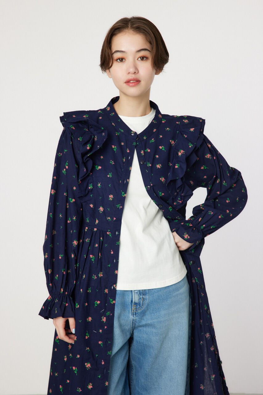 RODEO CROWNS「フラワーパターンフリルワンピース」|ワンピース|