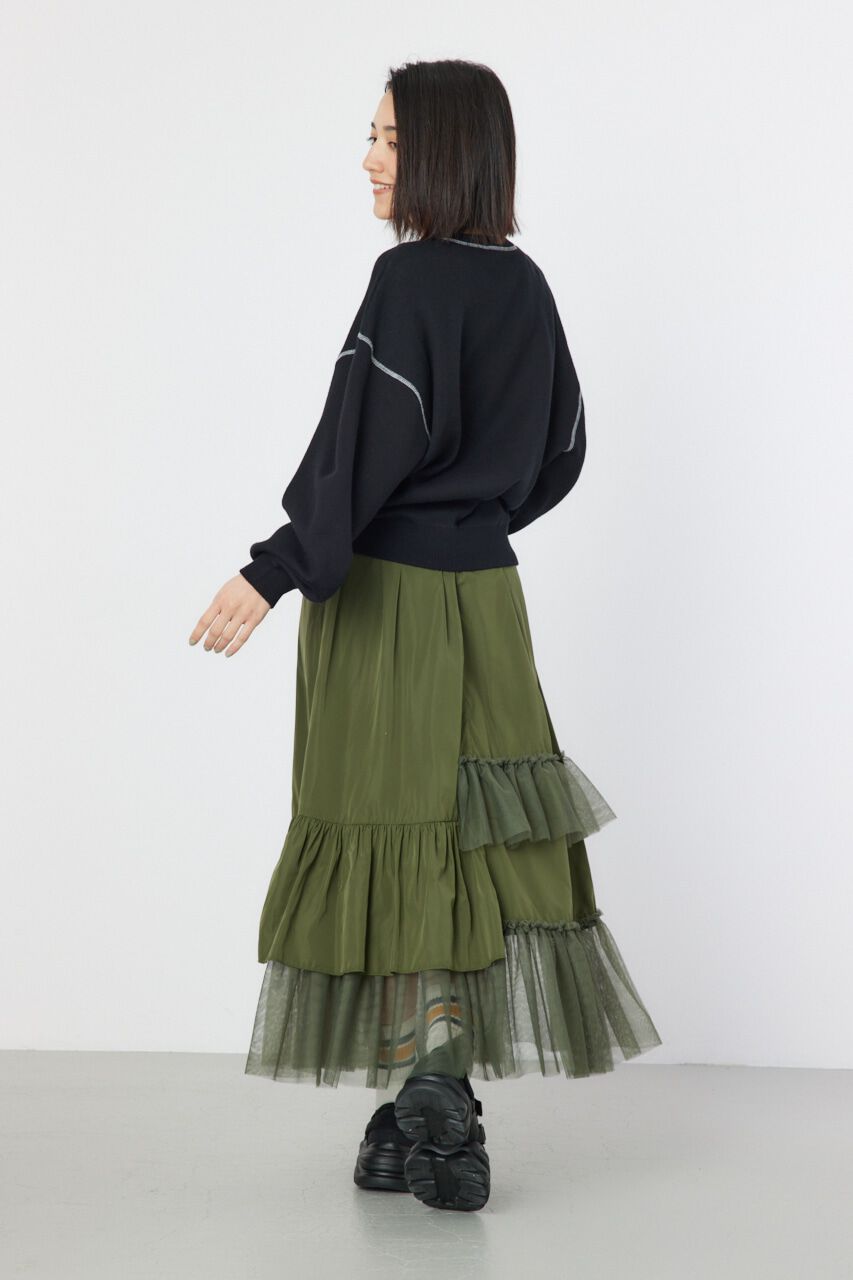 RODEO CROWNS「配色ステッチカレッジニットトップス」|ニット・セーター|