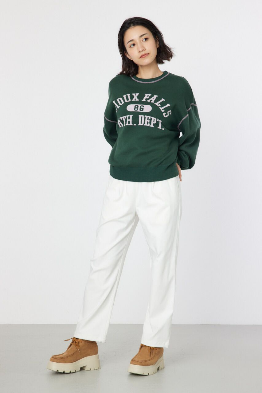 RODEO CROWNS「配色ステッチカレッジニットトップス」|ニット・セーター|