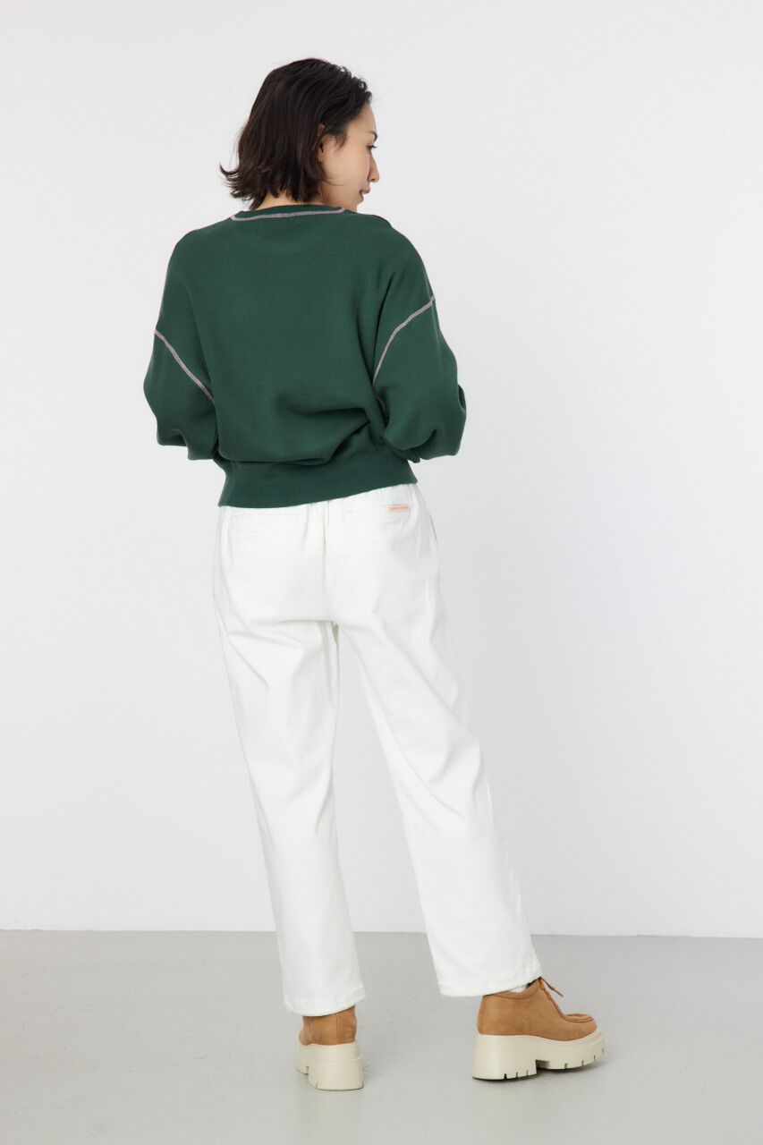 RODEO CROWNS「配色ステッチカレッジニットトップス」|ニット・セーター|