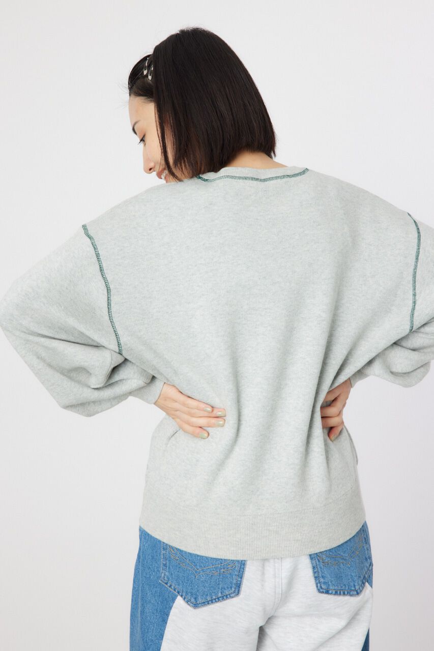 RODEO CROWNS「配色ステッチカレッジニットトップス」|ニット・セーター|