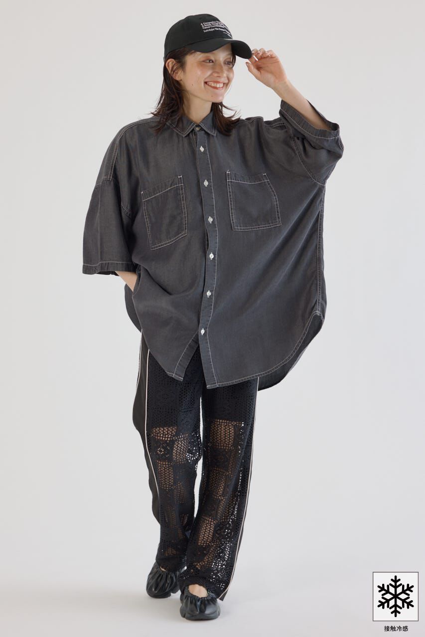 RODEO CROWNS「クールデニムビッグシャツ」|シャツ・ブラウス|