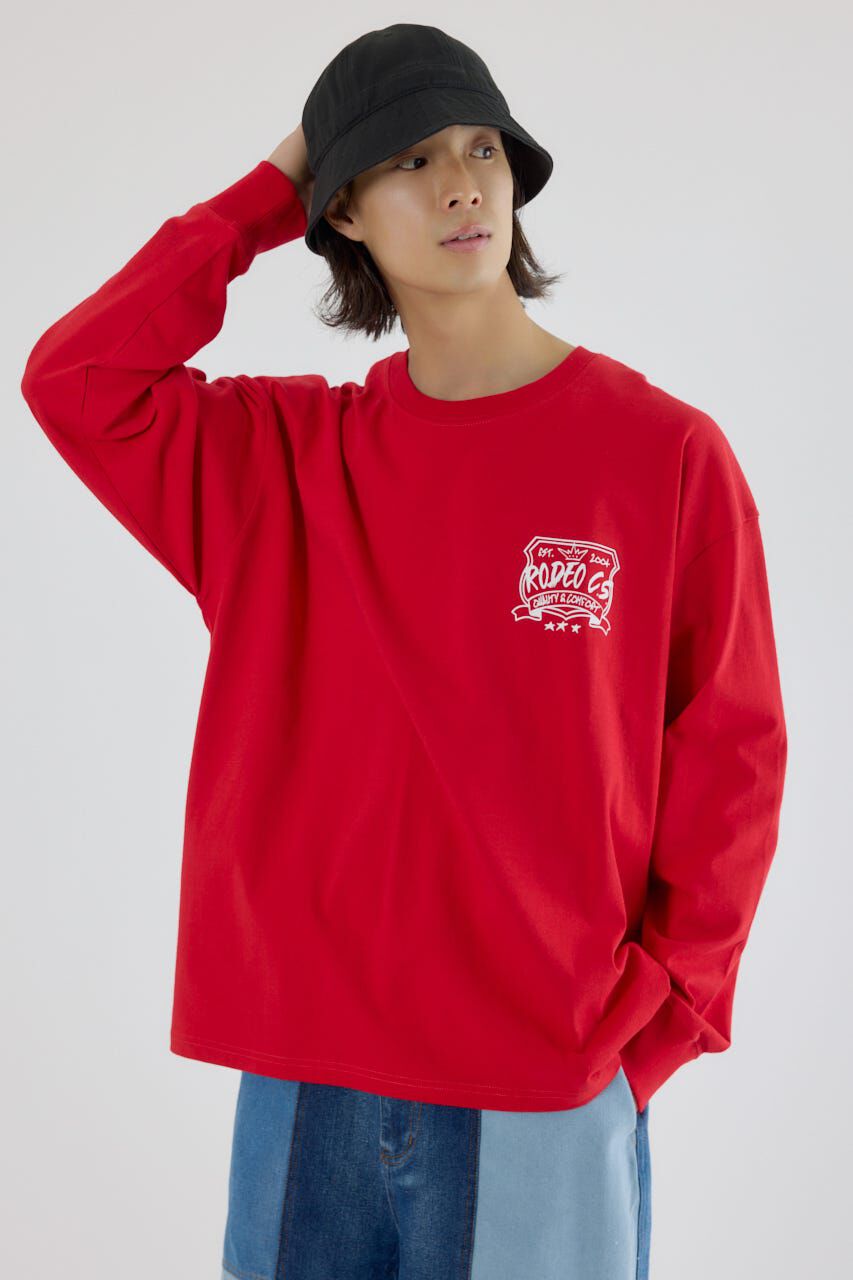 RODEO CROWNS「クラウンボール長袖Tシャツ」|Tシャツ・カットソー|RED
