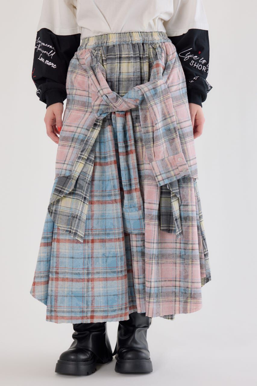 RODEO CROWNS「ヴィンテージチェックシャツスカート」|スカート|