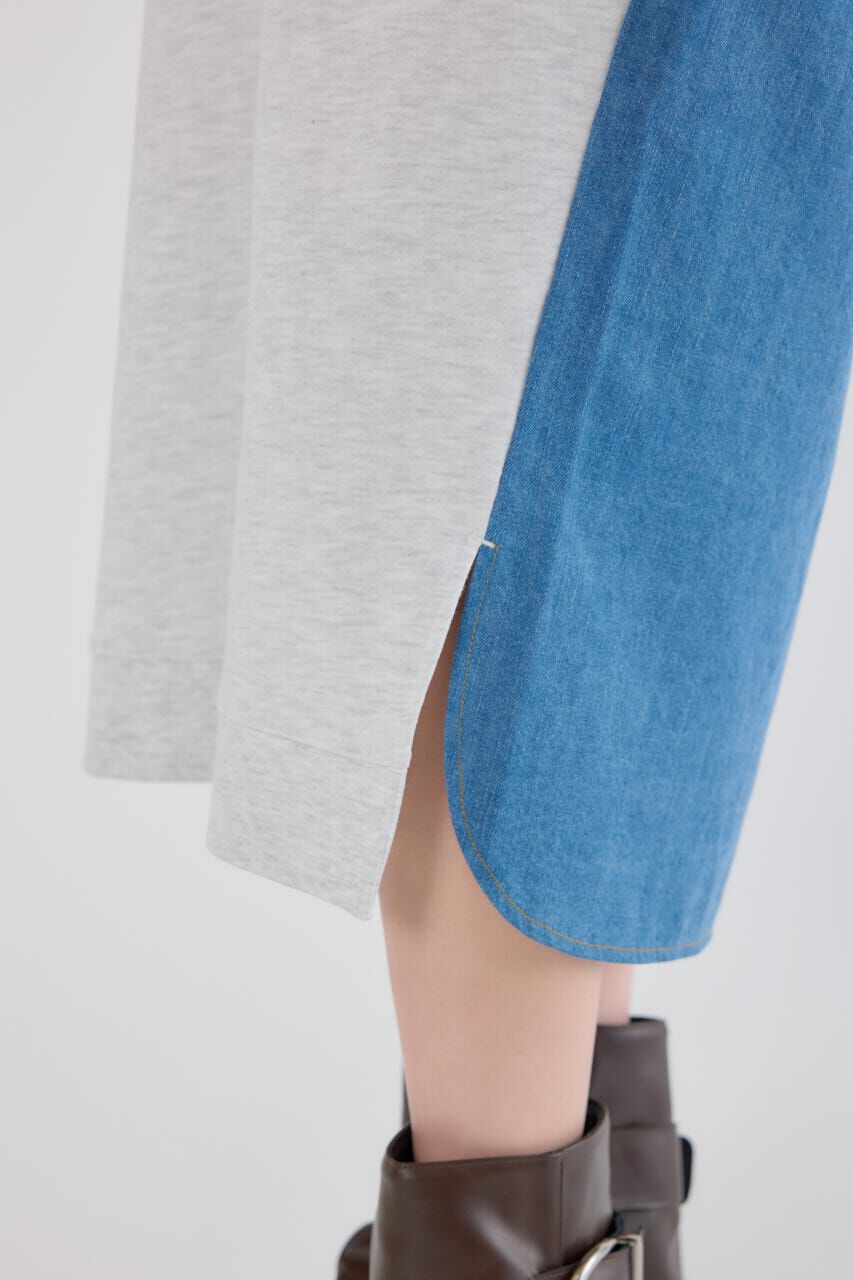 RODEO CROWNS「デニム切替スウェットワンピース」|ワンピース|