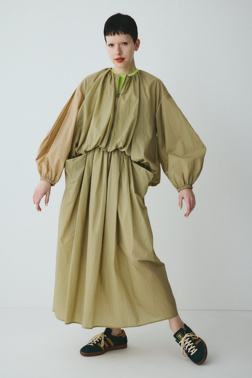 HeRIN.CYE「［予約］Balloon hem nylon blouson」|ブルゾン・スタジャン|