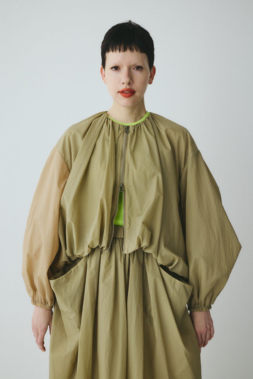 HeRIN.CYE「［予約］Balloon hem nylon blouson」|ブルゾン・スタジャン|