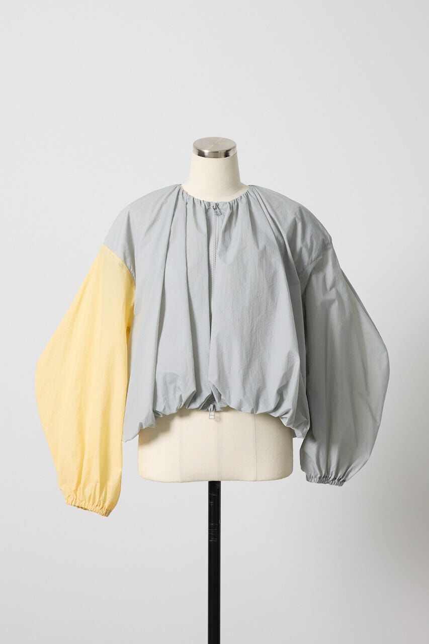 HeRIN.CYE「［予約］Balloon hem nylon blouson」|ブルゾン・スタジャン|L/GRY1