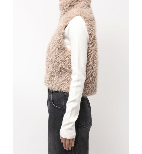 CALNAMUR「フェイクファーノースリーブスタンドブルゾン」|ブルゾン・スタジャン|