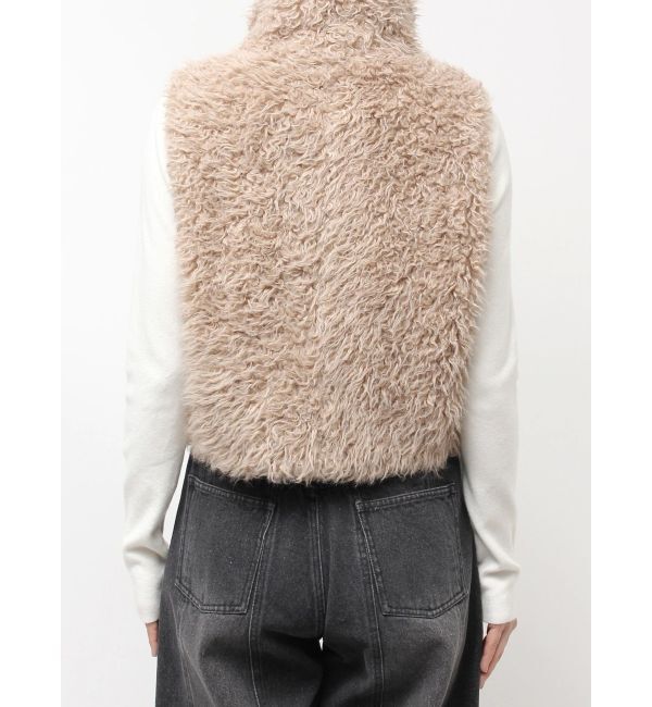 CALNAMUR「フェイクファーノースリーブスタンドブルゾン」|ブルゾン・スタジャン|