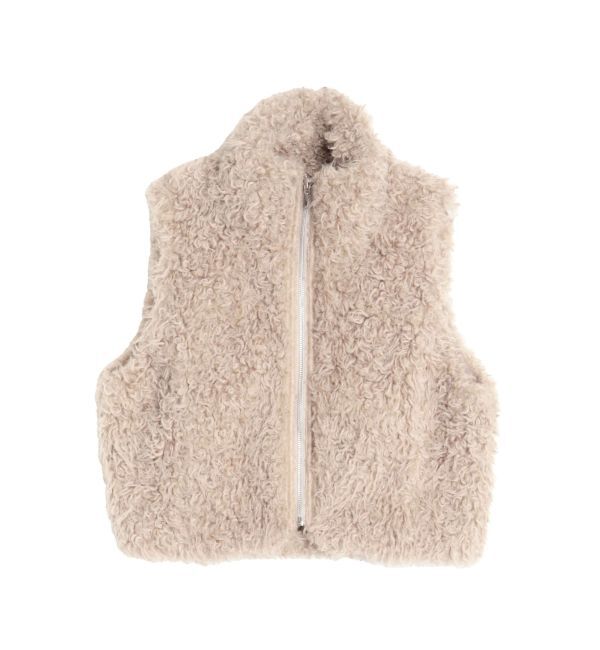 CALNAMUR「フェイクファーノースリーブスタンドブルゾン」|ブルゾン・スタジャン|