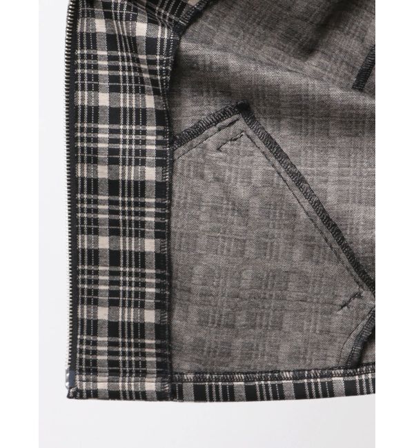 CALNAMUR「チェックニットソーブルゾン」|ブルゾン・スタジャン|