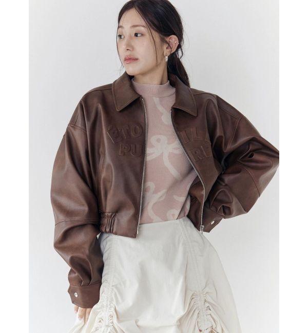 CALNAMUR「ヴィンテージフェイクレザーブルゾン」|ブルゾン・スタジャン|