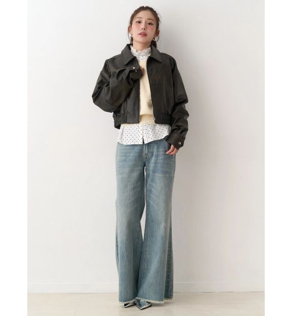 CALNAMUR「ヴィンテージフェイクレザーブルゾン」|ブルゾン・スタジャン|