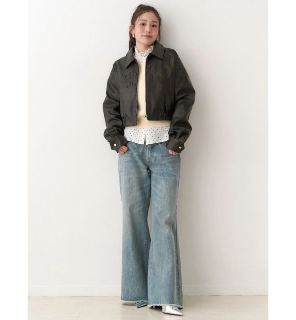 CALNAMUR「ヴィンテージフェイクレザーブルゾン」|ブルゾン・スタジャン|