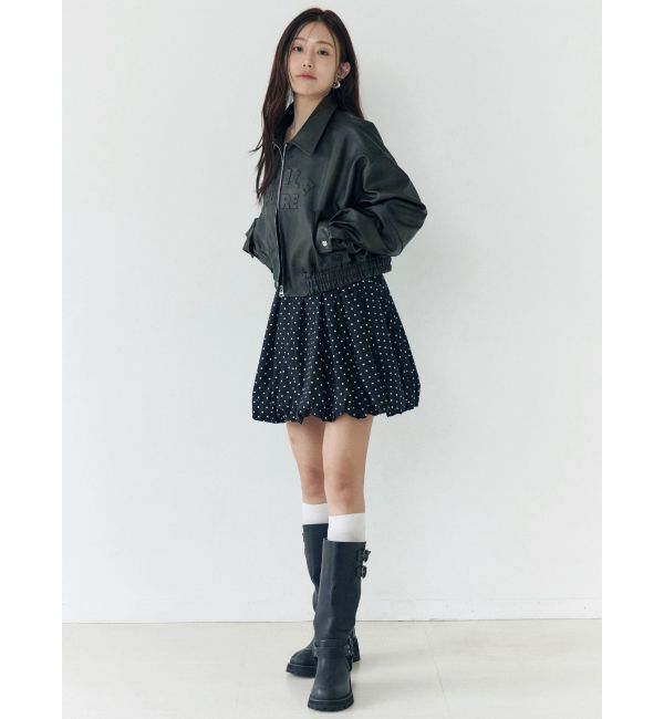 CALNAMUR「ヴィンテージフェイクレザーブルゾン」|ブルゾン・スタジャン|