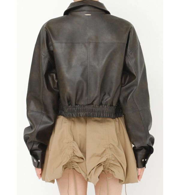 CALNAMUR「ヴィンテージフェイクレザーブルゾン」|ブルゾン・スタジャン|