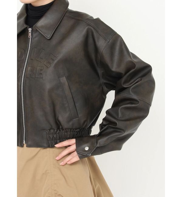 CALNAMUR「ヴィンテージフェイクレザーブルゾン」|ブルゾン・スタジャン|