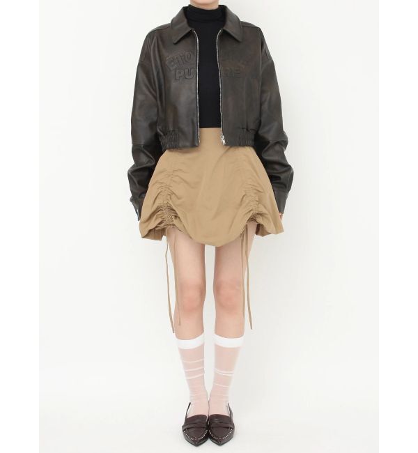 CALNAMUR「ヴィンテージフェイクレザーブルゾン」|ブルゾン・スタジャン|