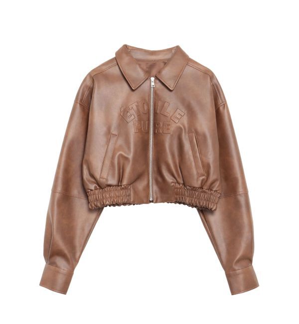 CALNAMUR「ヴィンテージフェイクレザーブルゾン」|ブルゾン・スタジャン|