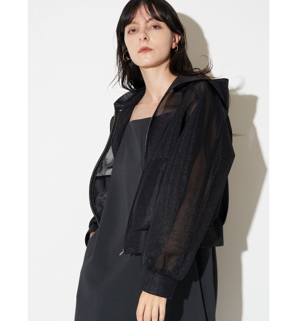 ELENDEEK「MESH BONDING HOODIE」|ブルゾン・スタジャン|