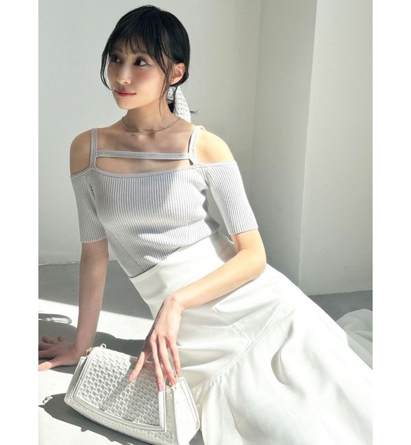 RESEXXY「ストリングデザインニットトップス」|ニット・セーター|