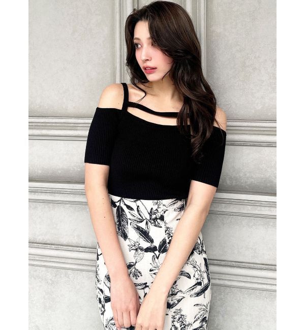 RESEXXY「ストリングデザインニットトップス」|ニット・セーター|