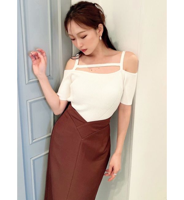 RESEXXY「ストリングデザインニットトップス」|ニット・セーター|