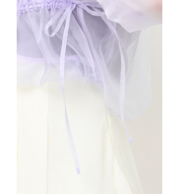 RESEXXY「ギャザークロップドシアーブルゾン」|ブルゾン・スタジャン|