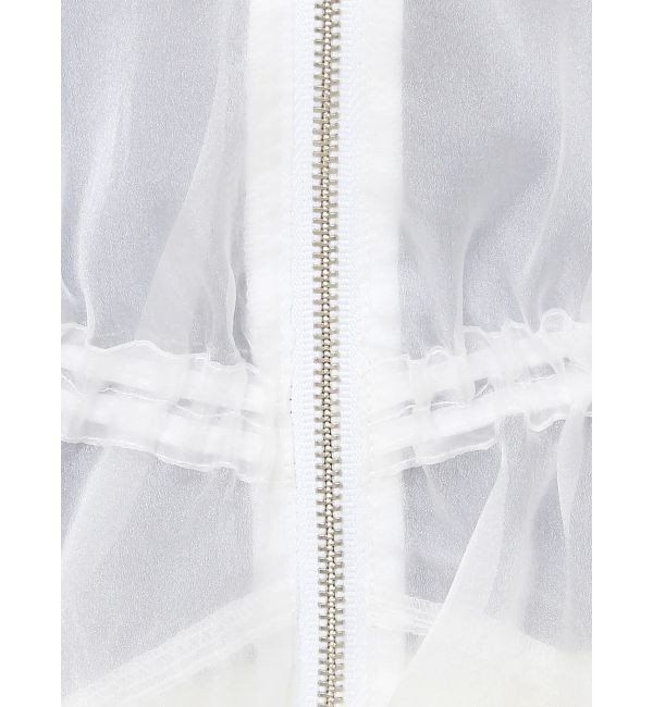 RESEXXY「ギャザークロップドシアーブルゾン」|ブルゾン・スタジャン|